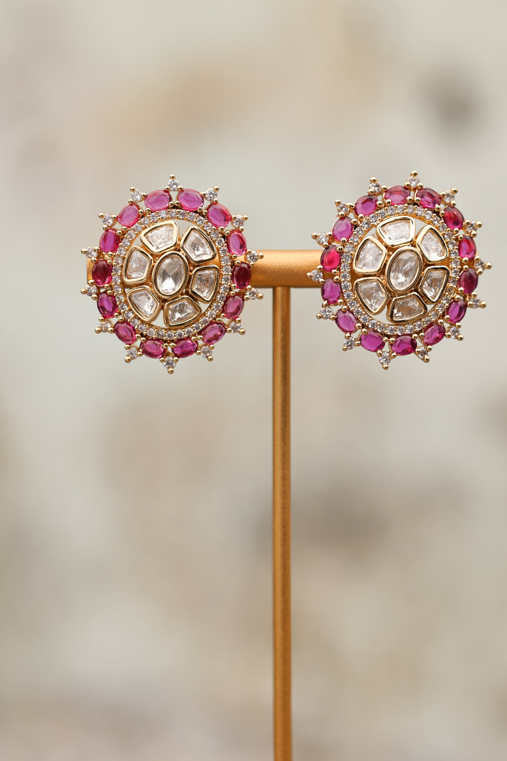 HANIA MOISSANITE STATEMENT STUDS - LittleJuels