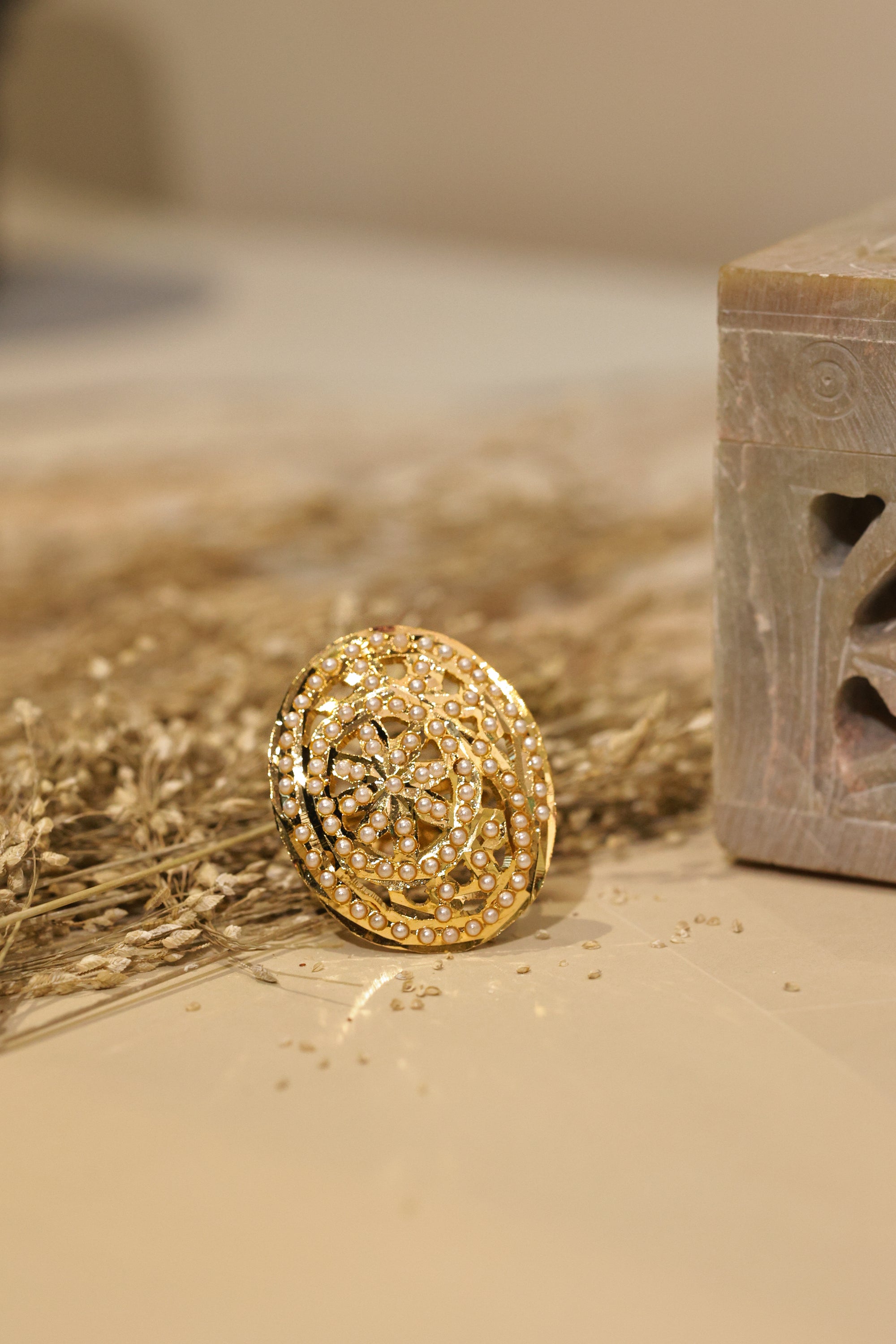 GOLD JADAU RING - LittleJuels