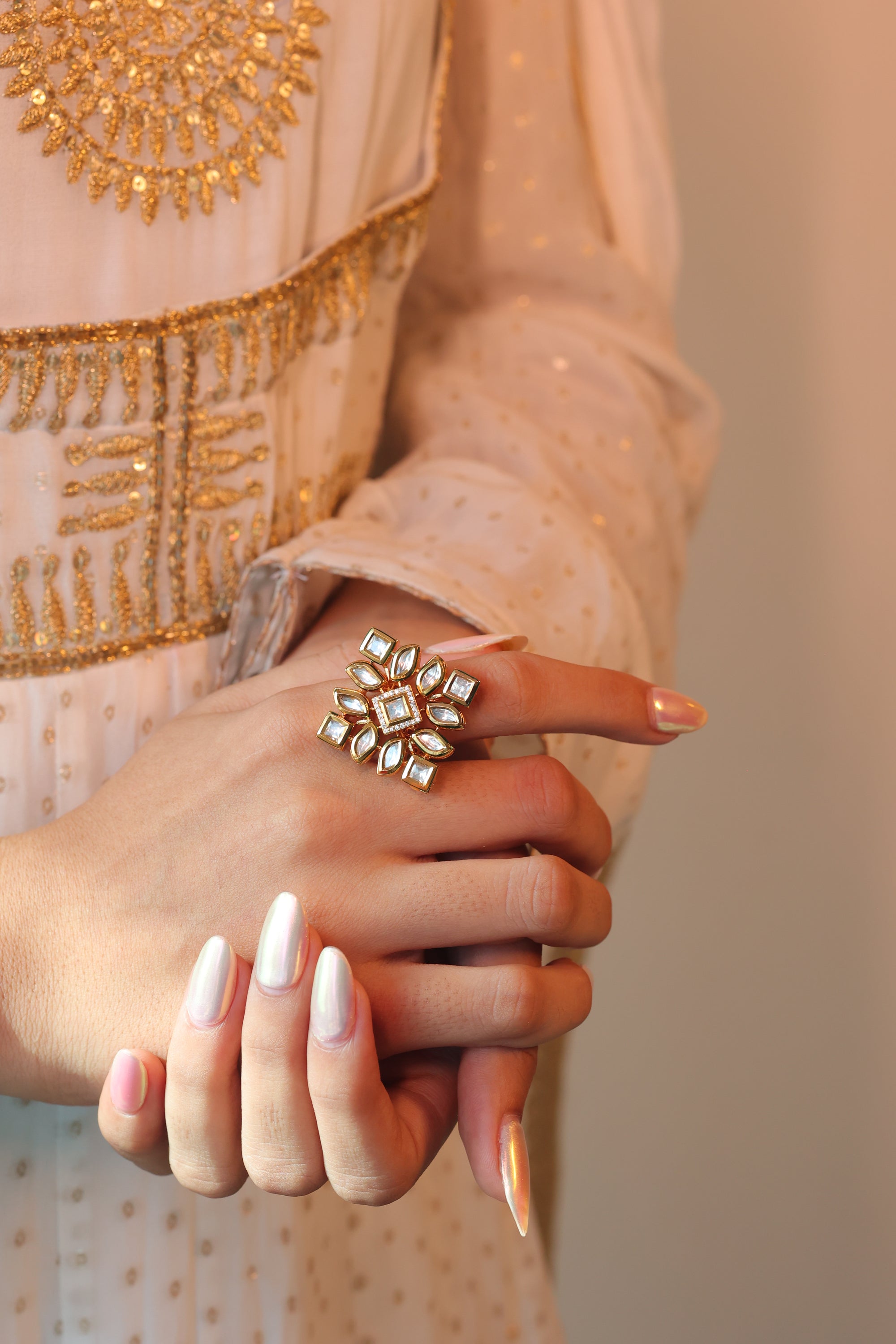 ROSANA KUNDAN POLKI RING