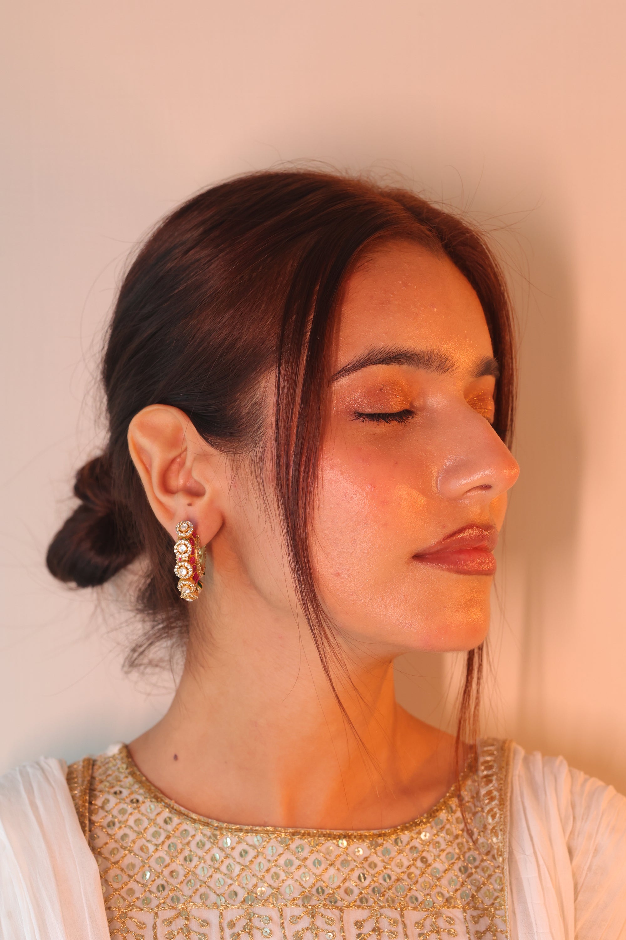 Vaneesha Earrings Red