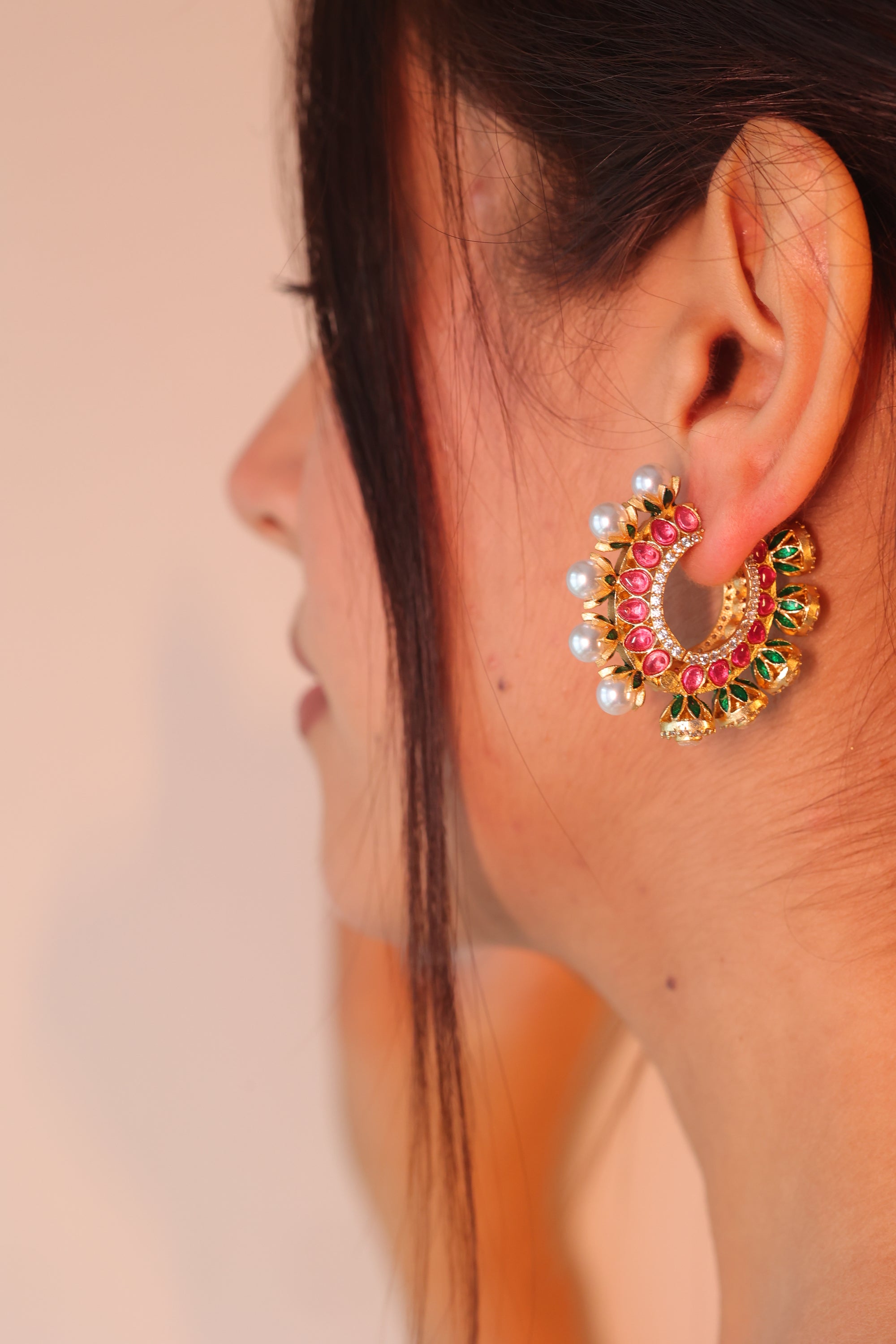 Vaneesha Earrings Red
