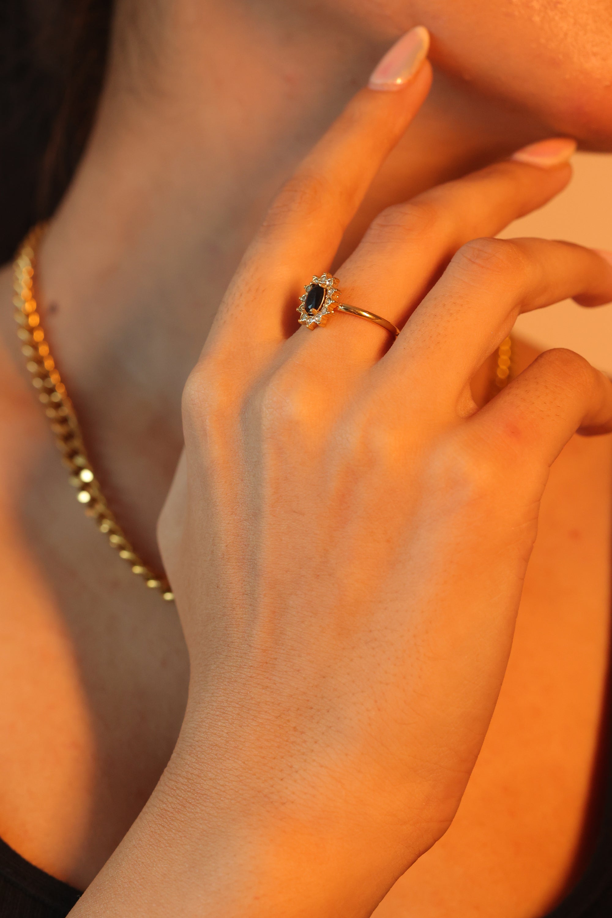 Diana Ring - Black rose