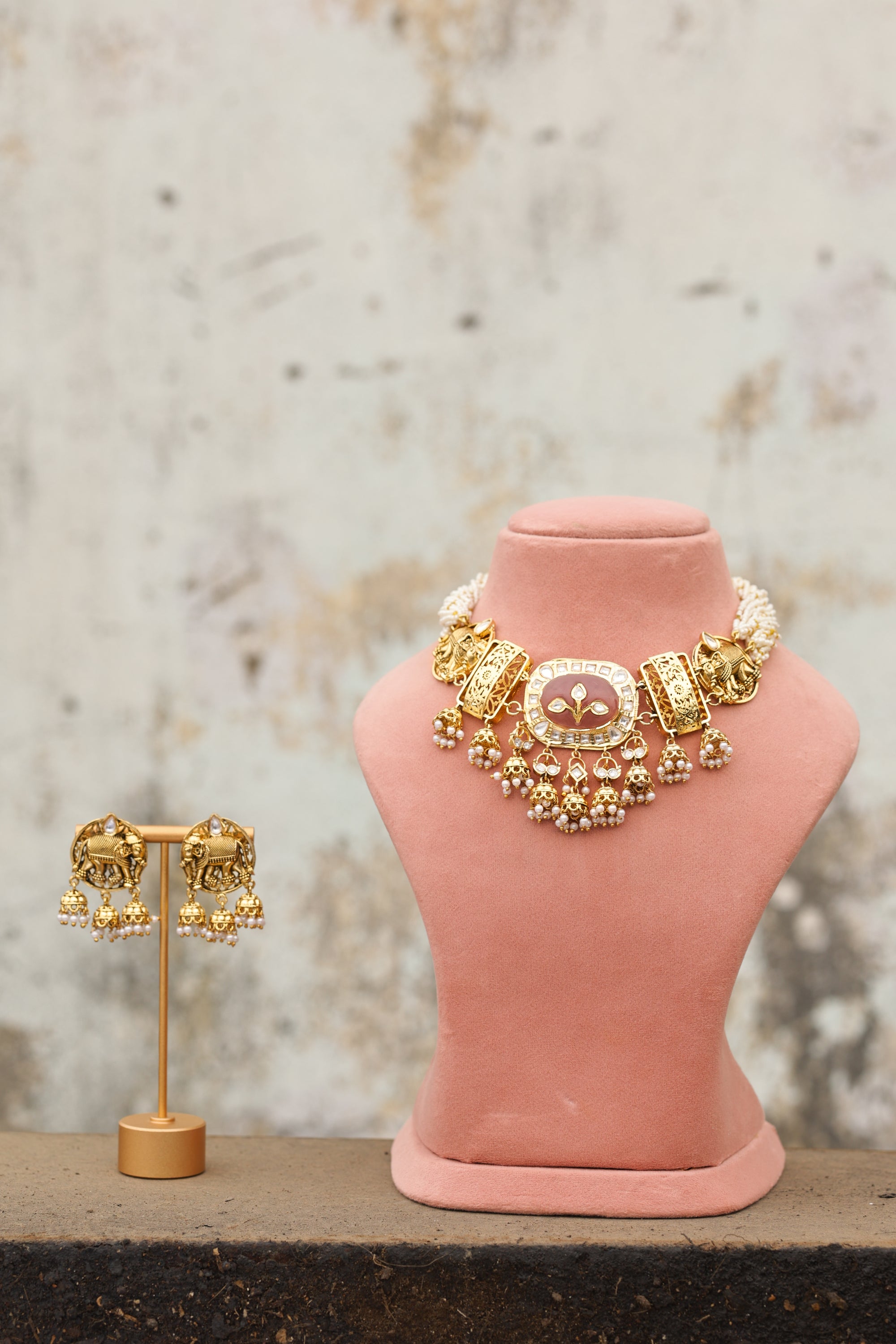 VIRIKA CHOKER NECKLACE SET - LittleJuels