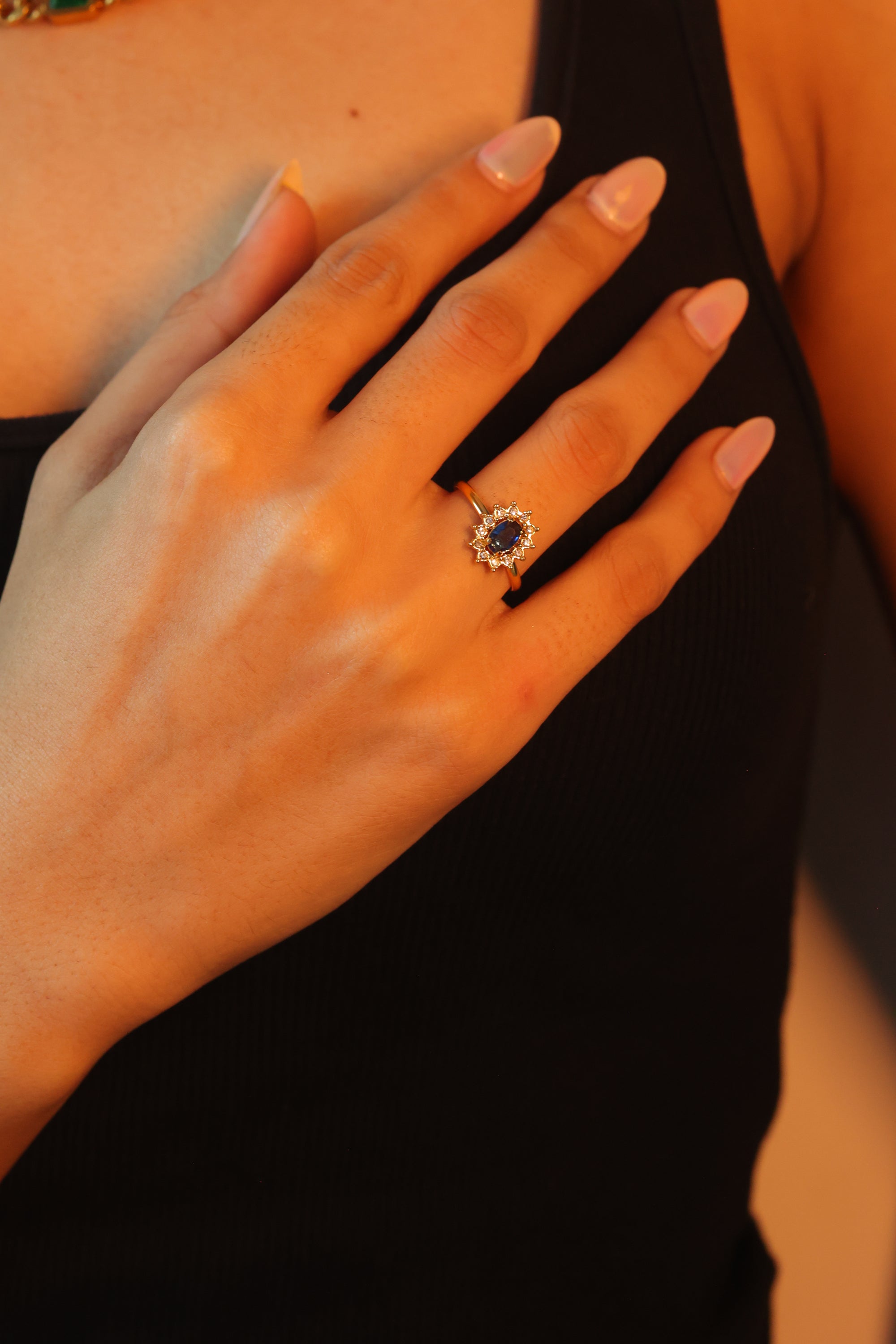 Diana Ring - Blue Saffire