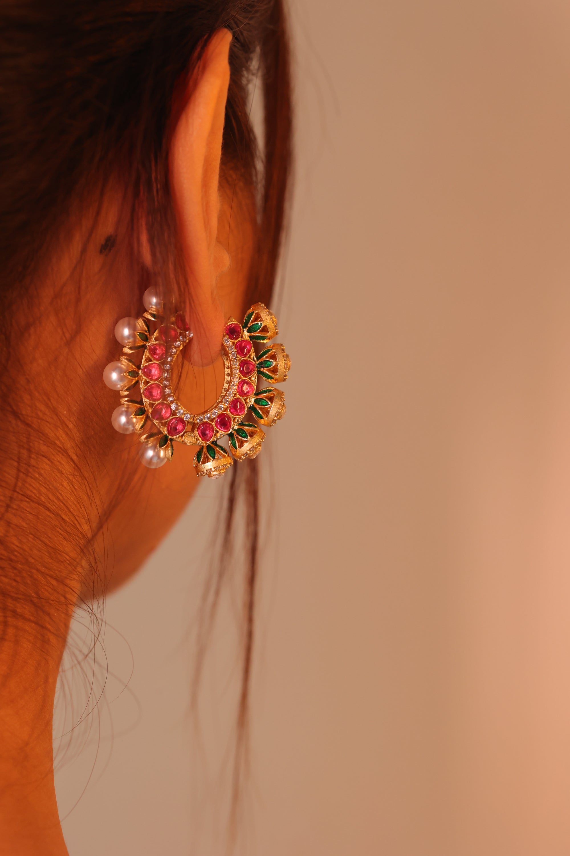Vaneesha Earrings Red