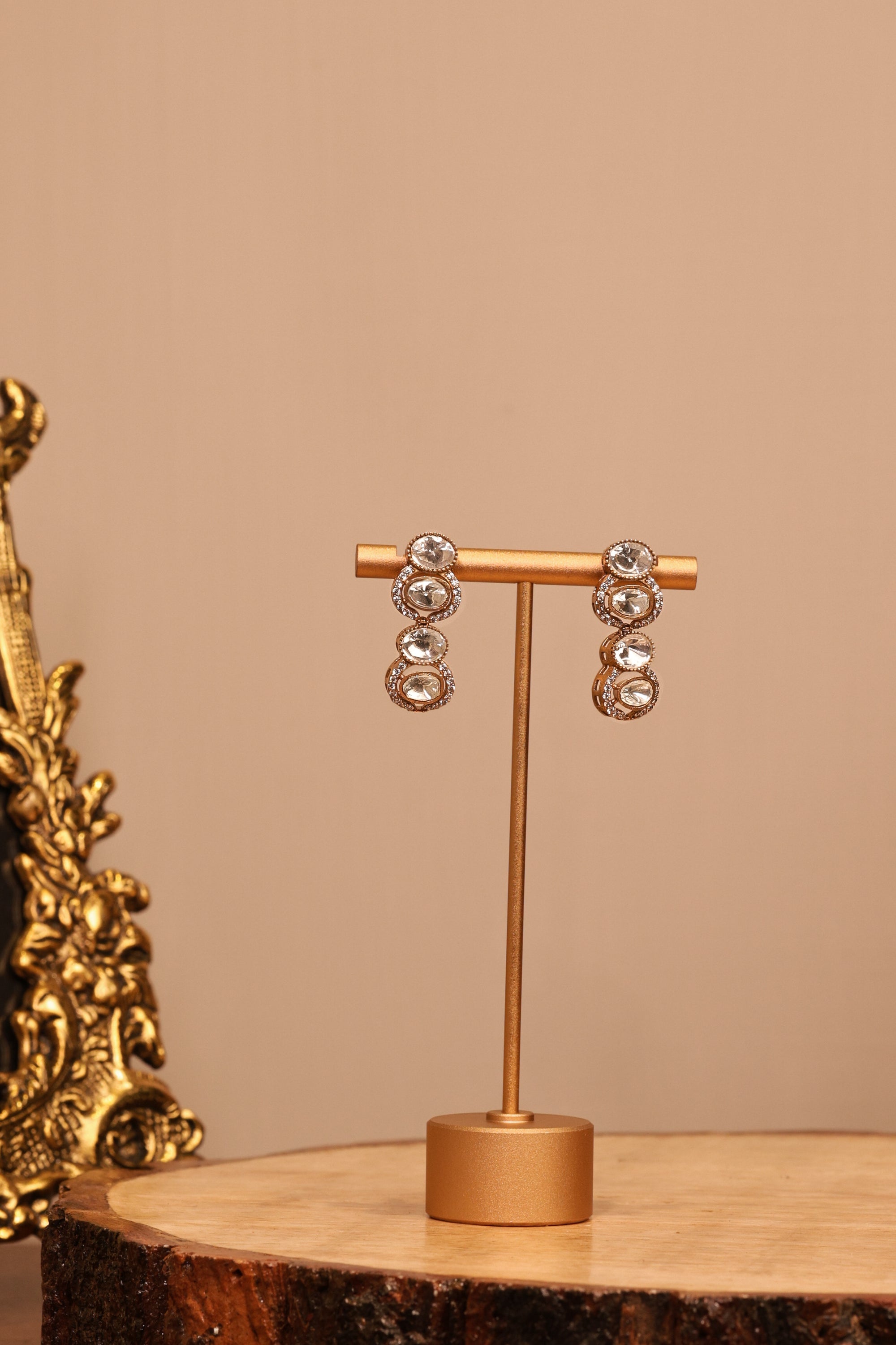 AADRI PACHI KUNDAN NECKLACE SET - LittleJuels