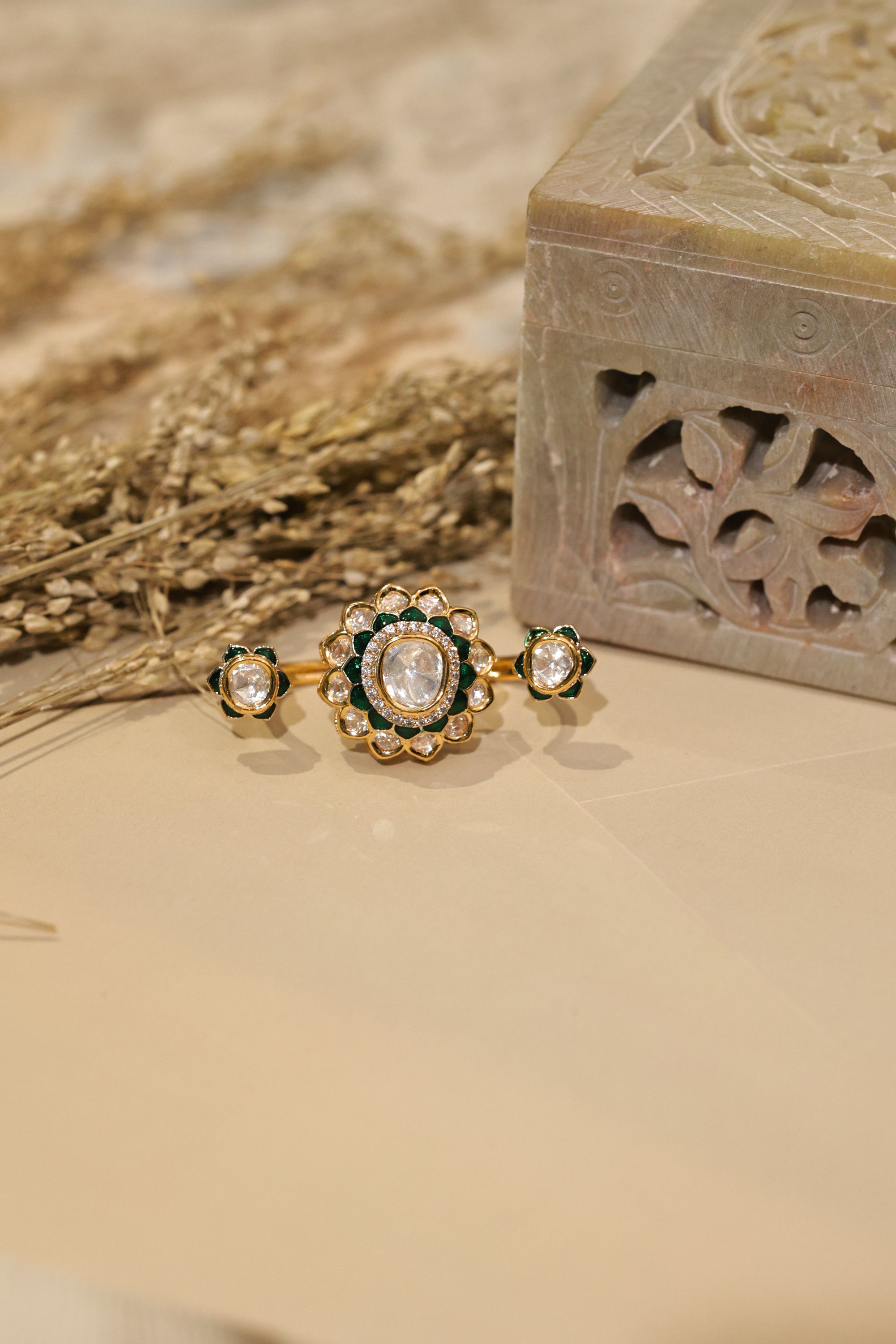 ALAYA DUAL MOISSANITE RING - LittleJuels