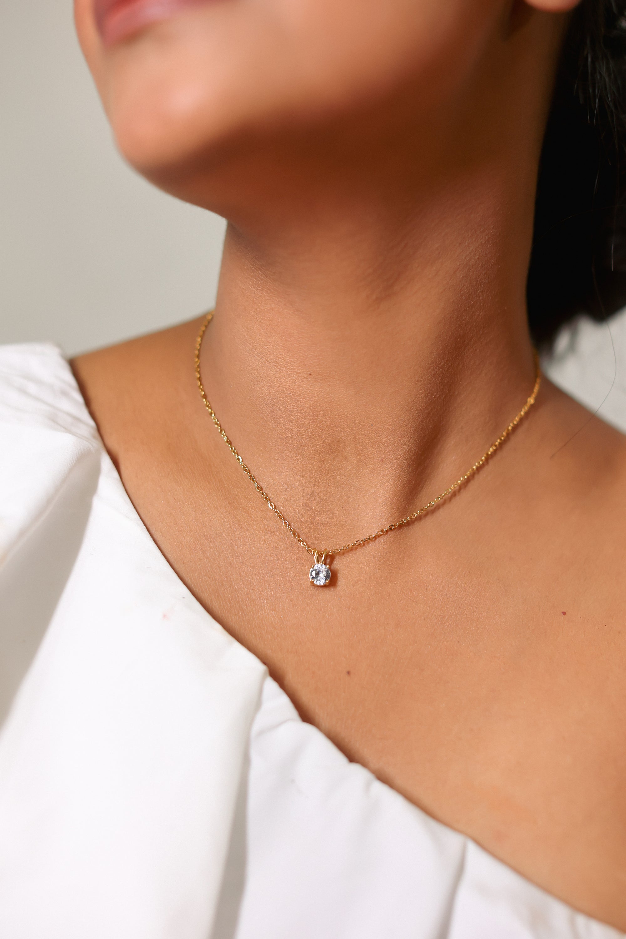CHARLOTTE SOLITAIRE NECKLACE - LittleJuels