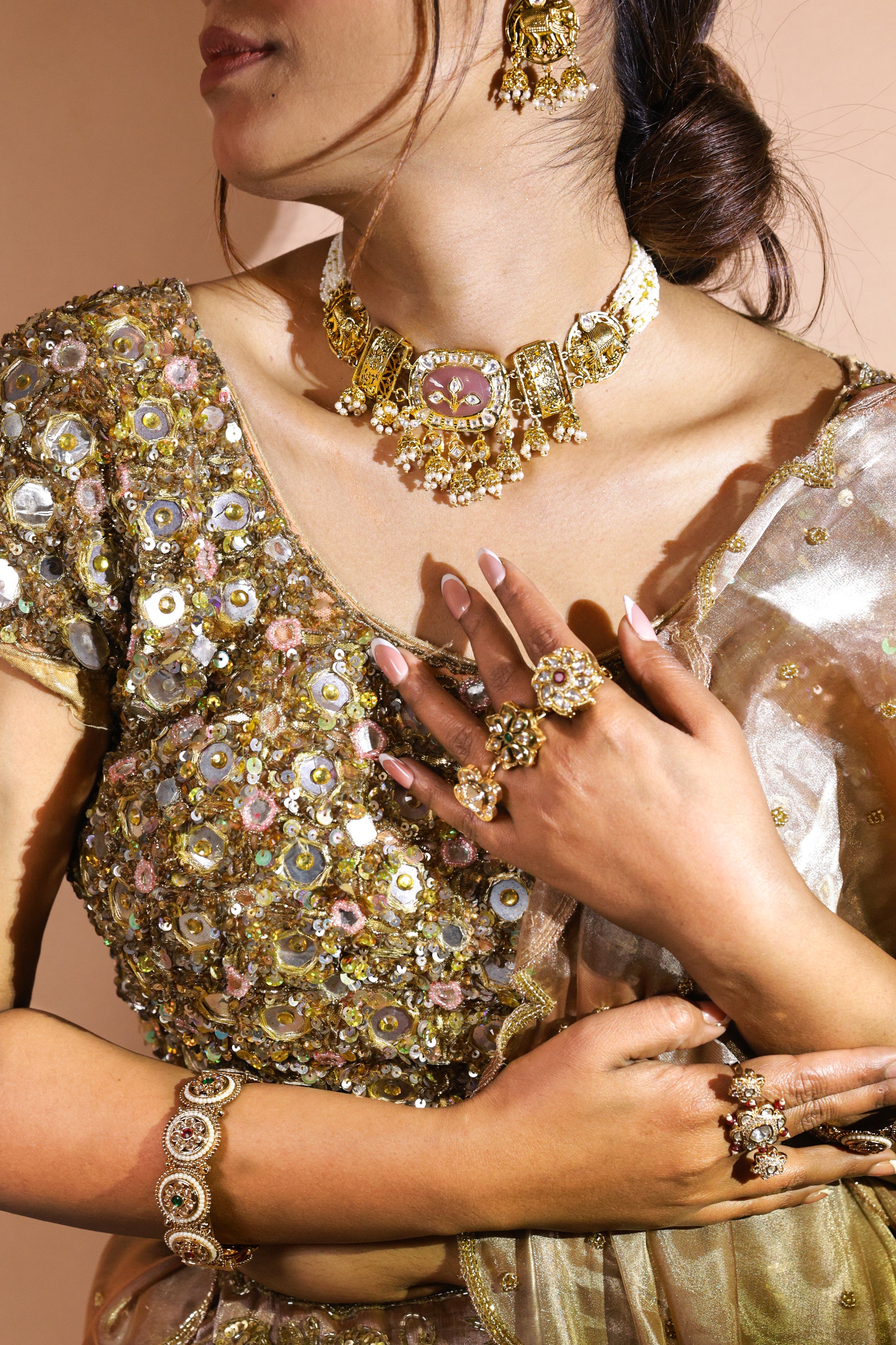 VIRIKA CHOKER NECKLACE SET - LittleJuels