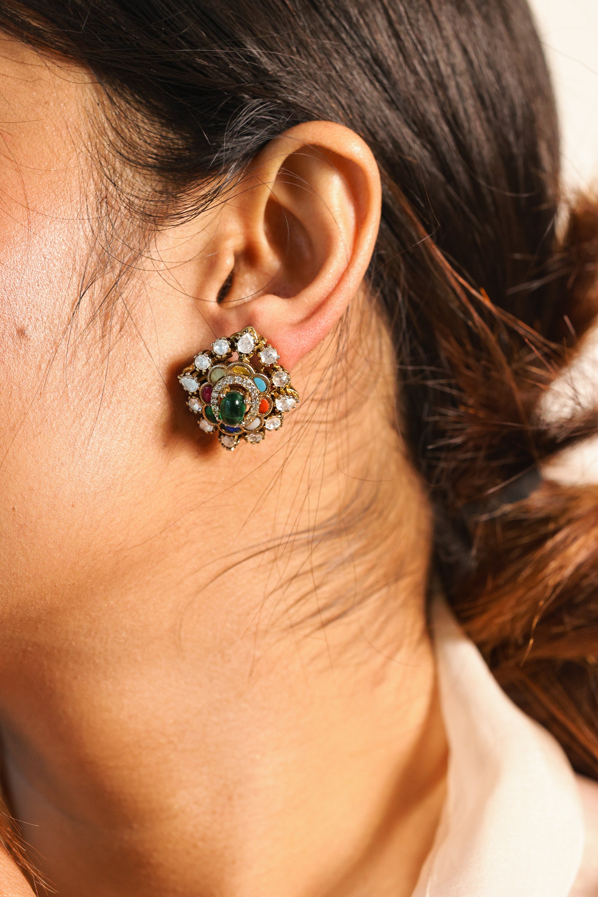 ERA NAVRATAN POLKI STUDS - LittleJuels