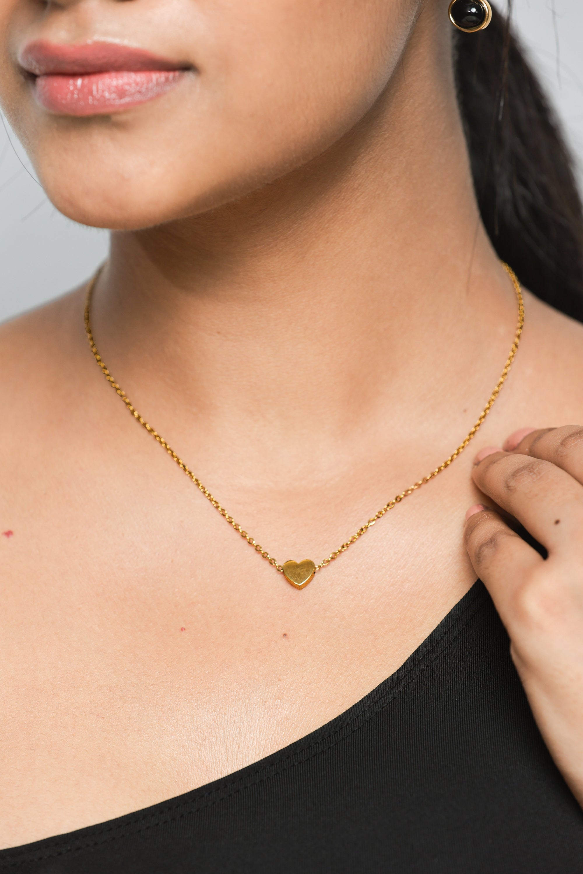 GOLDEN HEART NECKLACE - LittleJuels