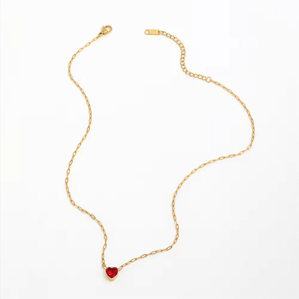 ESTEE HEART NECKLACE - LittleJuels