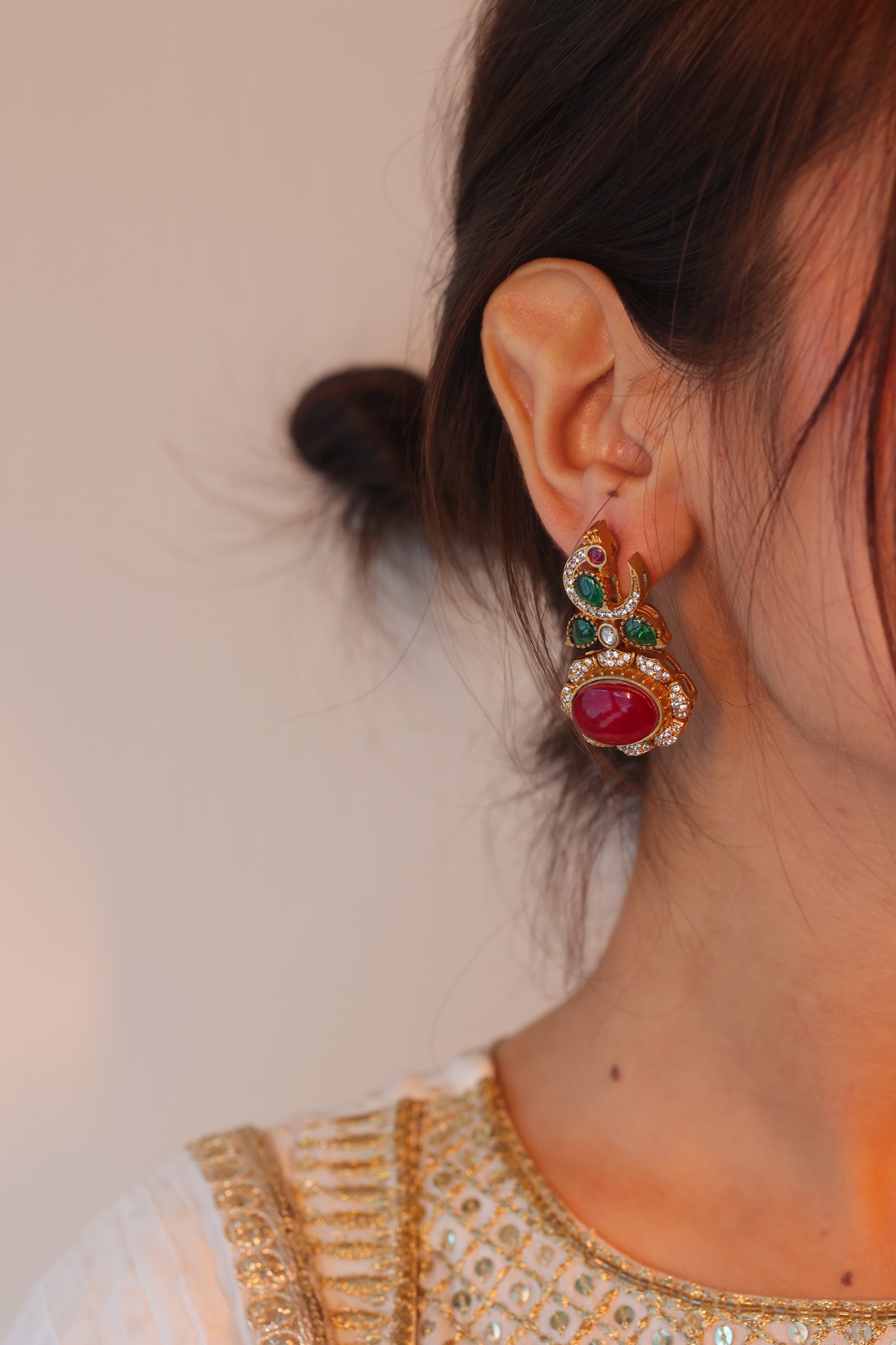 MORNI EARRINGS RED