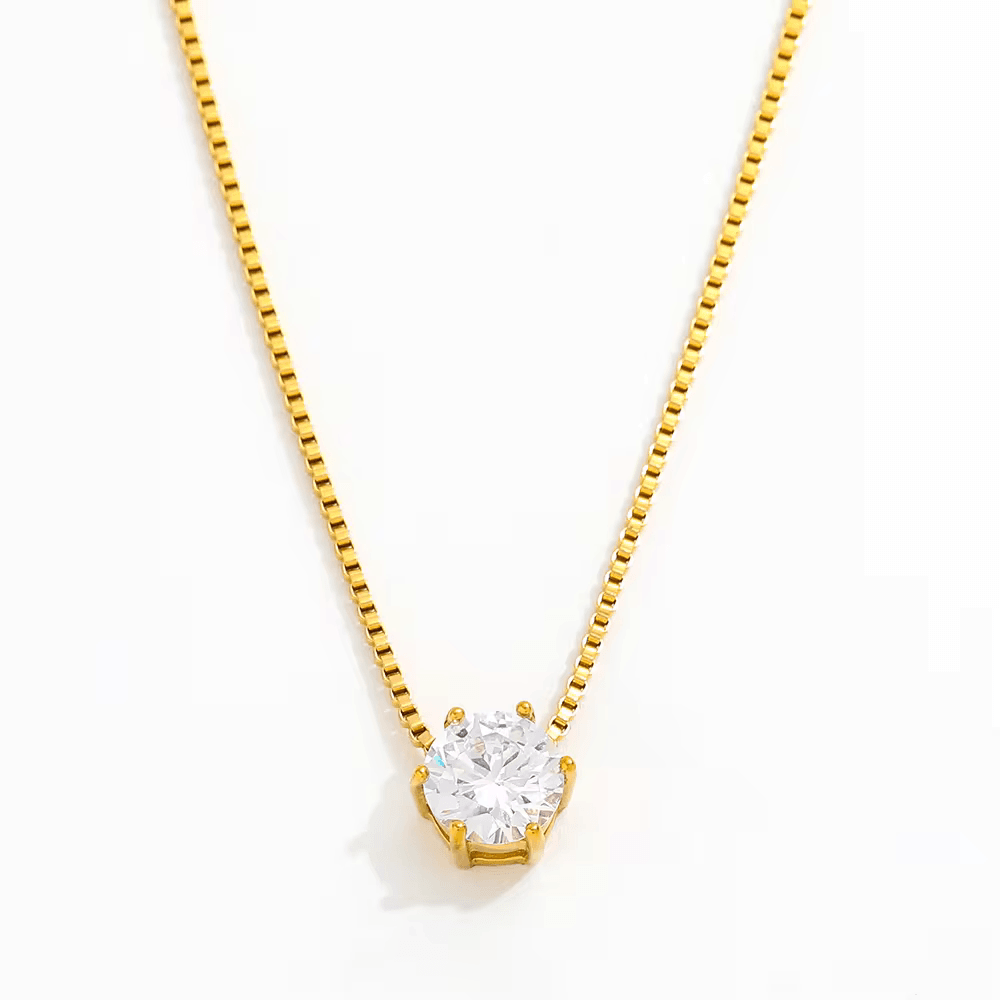 JANE SOLITAIRE NECKLACE - LittleJuels