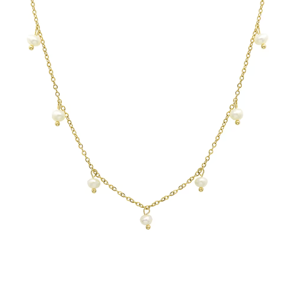 ODETTE PEARL DROP NECKLACE - LittleJuels