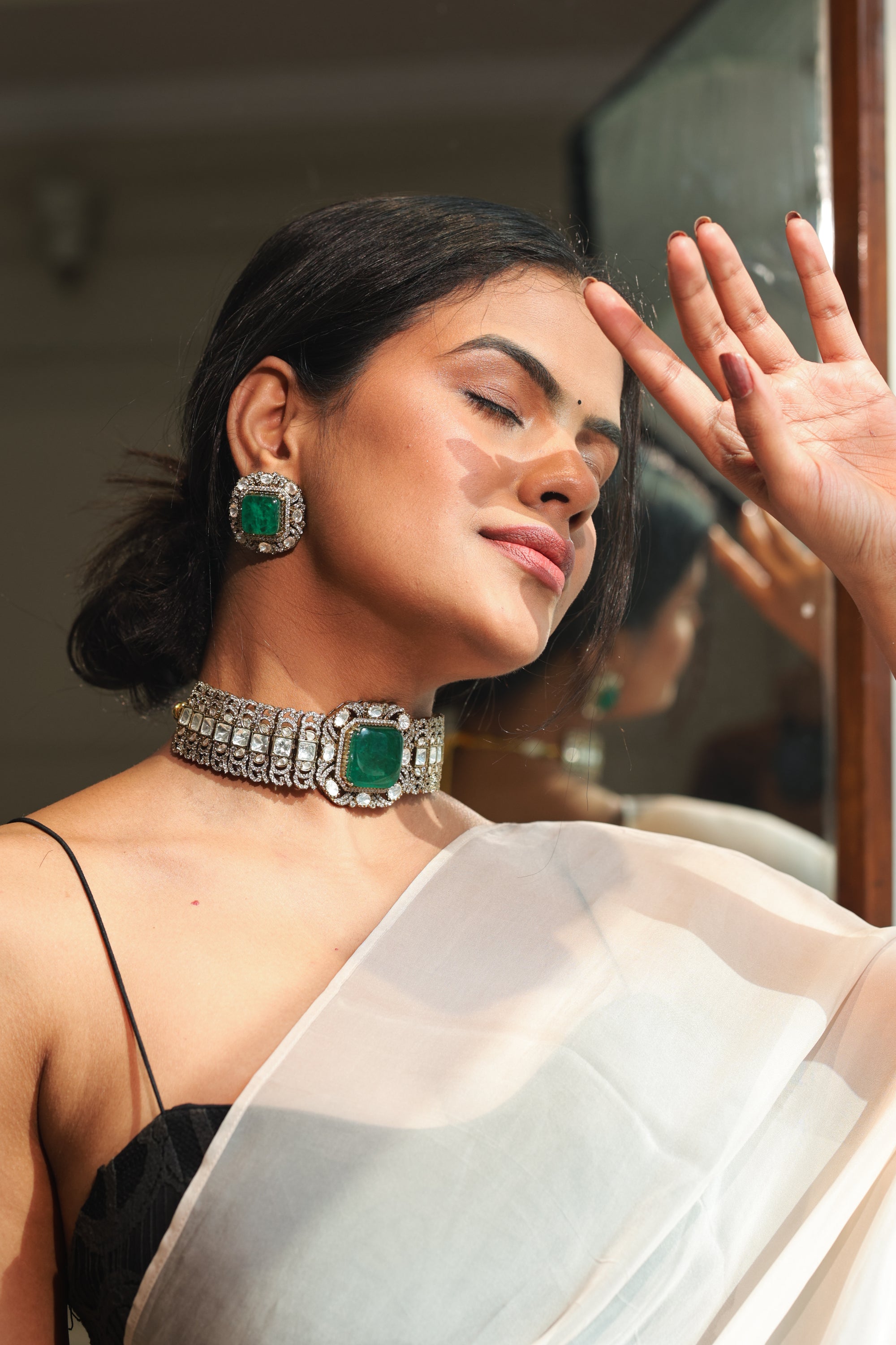 SIA DOUBLET STONE CHOKER SET - LittleJuels