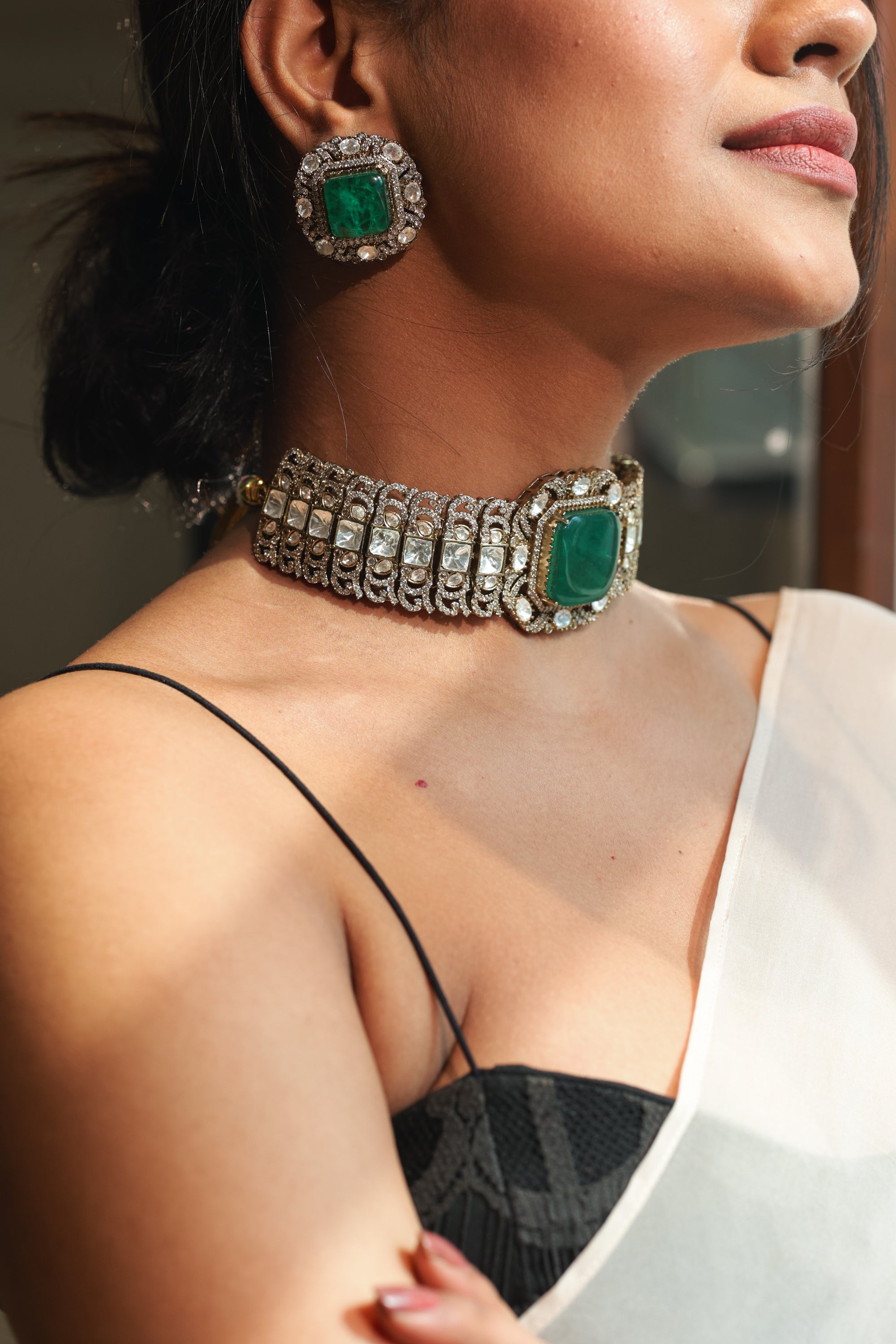 SIA DOUBLET STONE CHOKER SET - LittleJuels