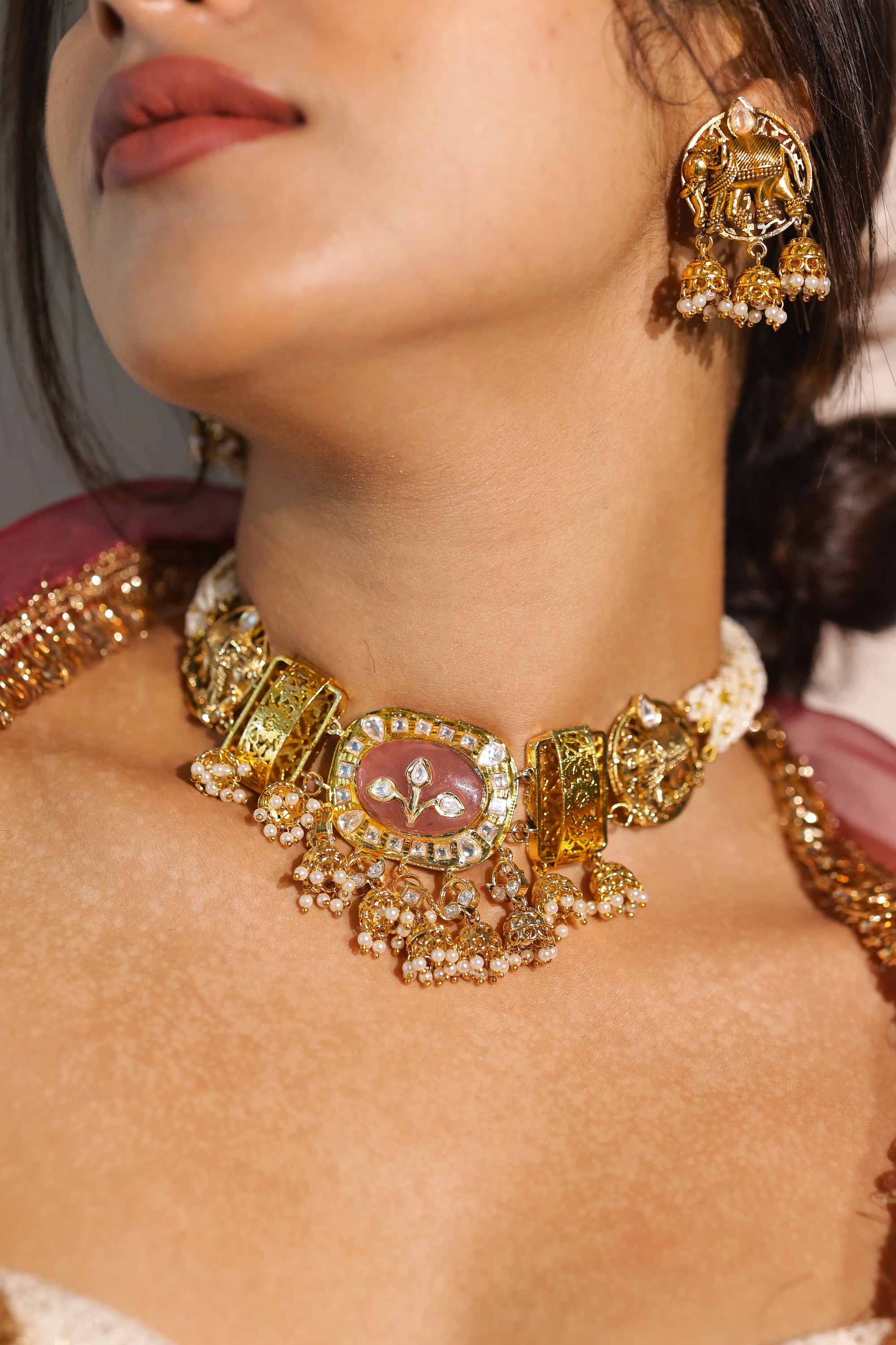 VIRIKA CHOKER NECKLACE SET - LittleJuels