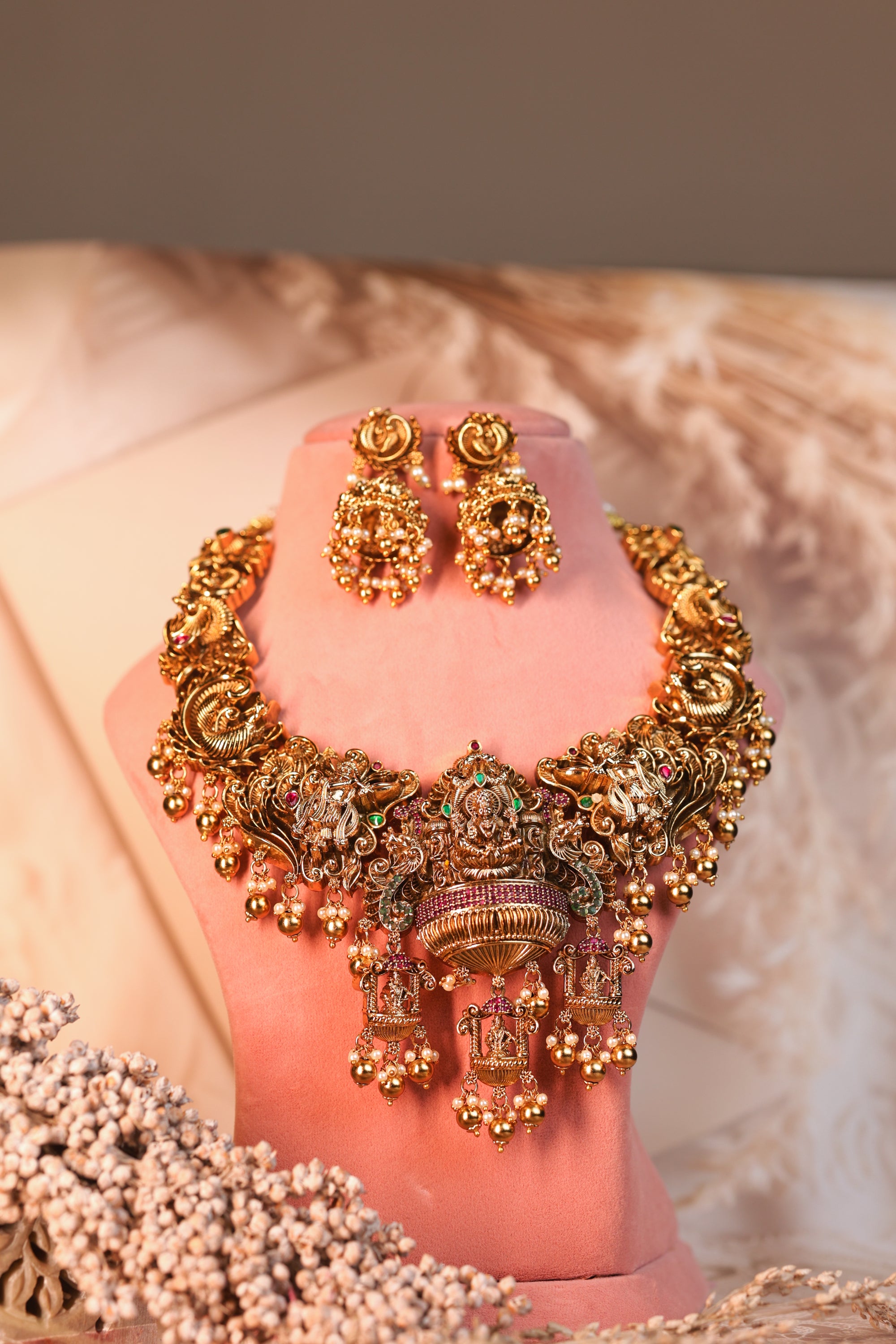 ZAHRIA TEMPLE NECKLACE SET - LittleJuels