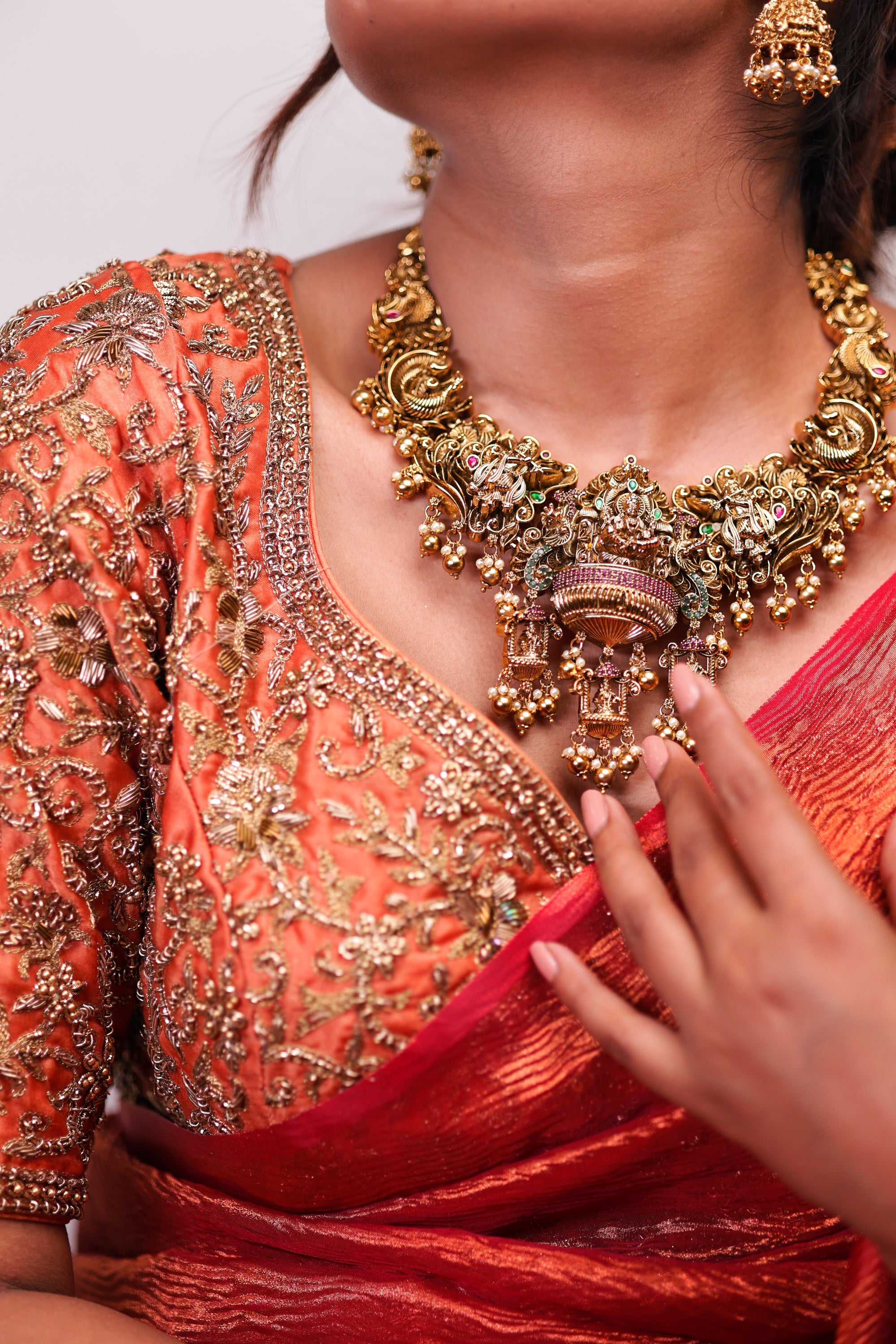 ZAHRIA TEMPLE NECKLACE SET - LittleJuels