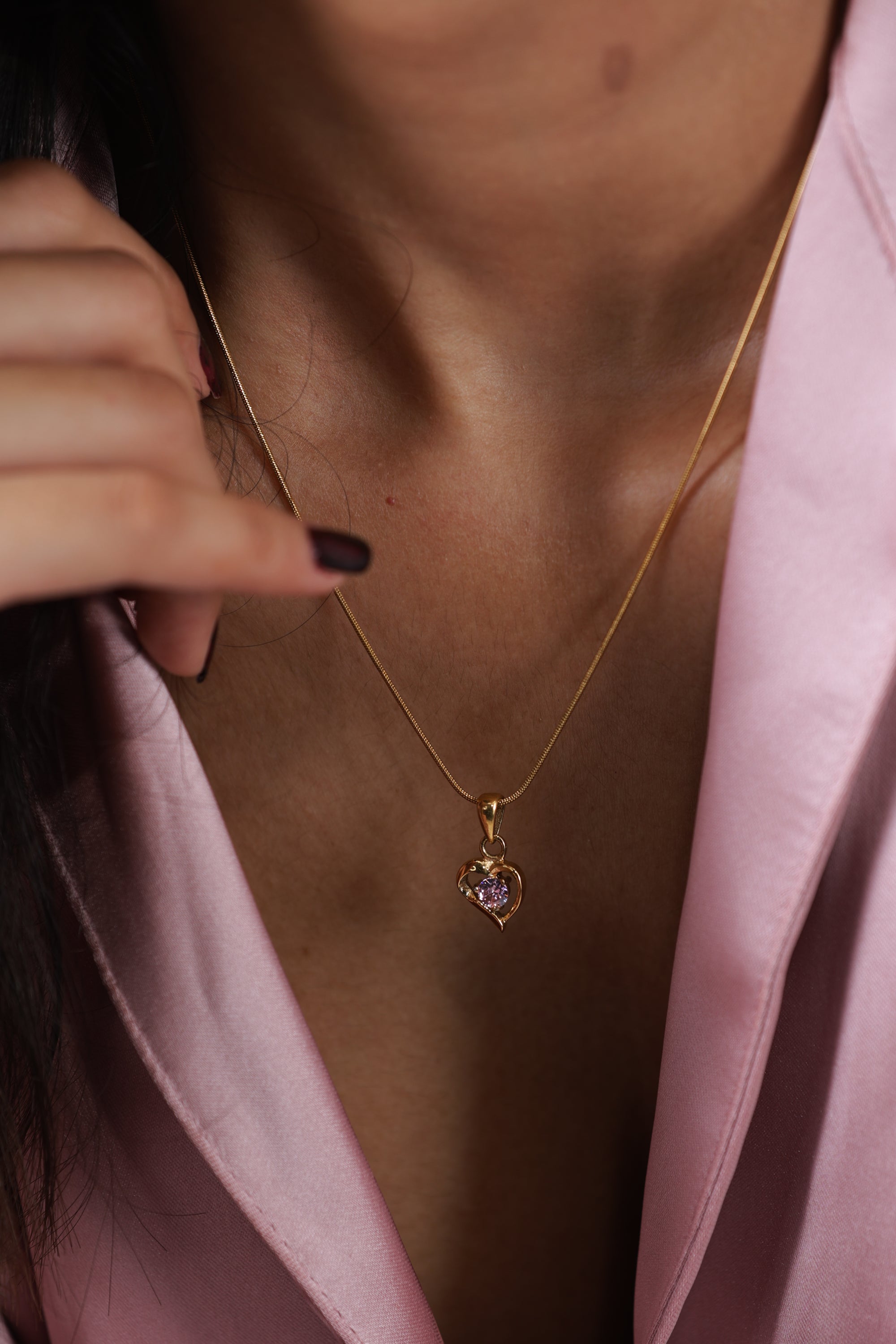 Isadora Heart Necklace - LittleJuels