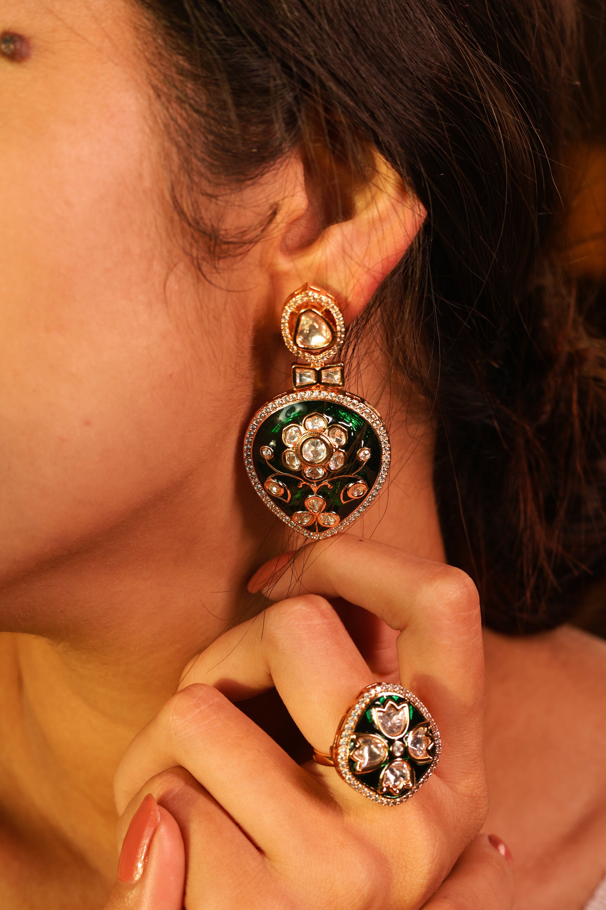 MEENAKARI EARRINGS - LittleJuels